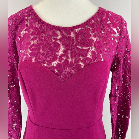 Lulu’s “All the Stars” Open Back Lace Mini  Fitted Dress, Medium - Picture 8 of 16